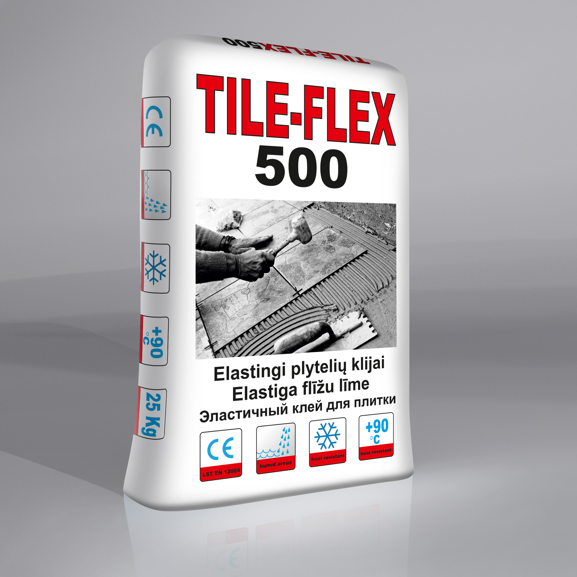 TILE FLEX500 elastīgā flīžu līme